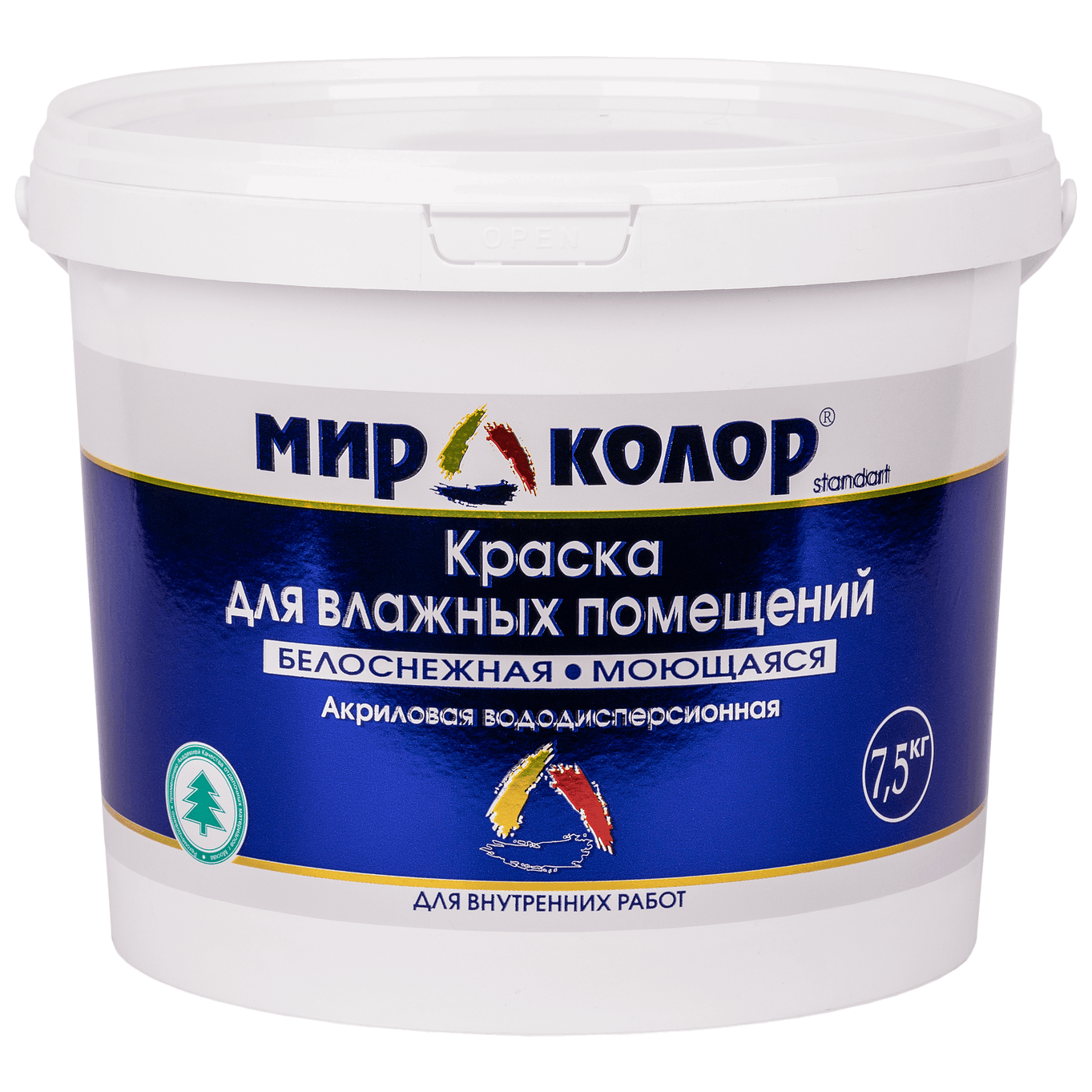 Краска моющаяся для влажных помещений ВДАК 25